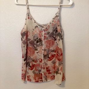 Flower print flowy camisole
